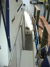 Bacchus III 6 44' Tollycraft starboard side deck