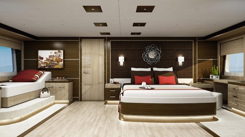 Master on main deck looking aft