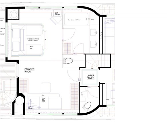 Option for master only behind wheelhouse layout