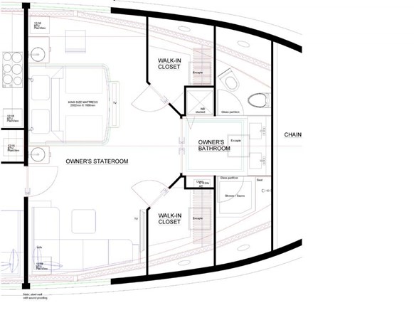 Blow up master on main deck option