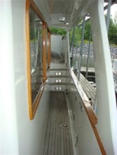 Sea Quester 5 49' DeFever starboard side deck