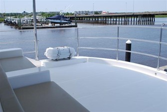 GRACE OF TIDES 35 Liferaft on aft bridge deck