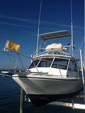 Pescador 21 Profile at Dock