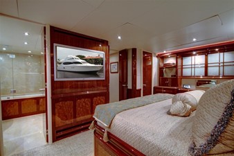 Passion 53 Master Stateroom Entertainment Center
