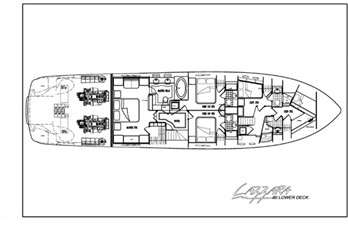 Passion 138 Lower Deck Layout
