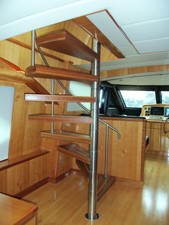 MISS SHUGA 8 Interior Steps to Flybridge