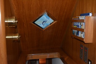 Reel Affair 16 overhead of companionway descent