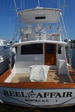 Reel Affair 50 stern view from dock