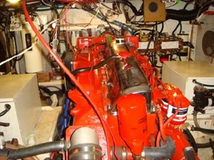 Stevedore 47 42' Kadey Krogen engine room aft