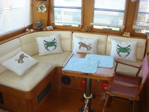Virginia 20 46' Nordhavn Salon Port Seating 