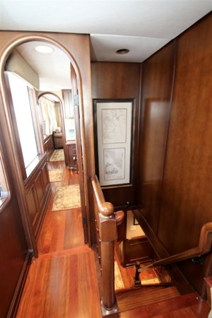 Hall to ships office and Master Stateroom