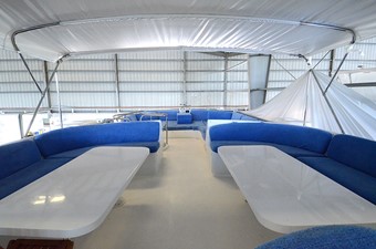PLATYPUS 7 Flybridge Looking Aft