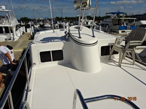 Jenna Star 10 34' American Tug flybridge forward
