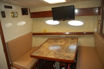 Bertram Open Express, Cummins repower - 38 SPECIAL 10 Dinette can convert to berth