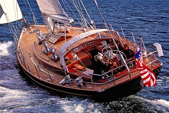 MIDNIGHT RAMBLER 33 Stern View, Under Sail