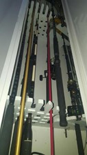 MAVERICK 37 Flybridge Rod Storage