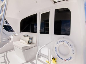 Following Grace 47 Enclosed Bridge Aft Deck