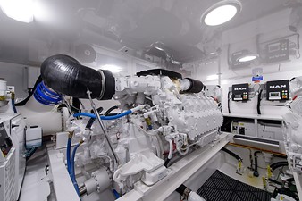 55' Viking  49 Engine Room