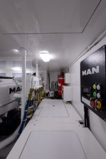 55' Viking  52 Engine Room
