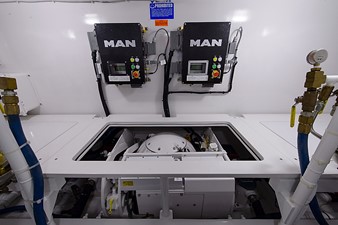 55' Viking  56 Engine Room