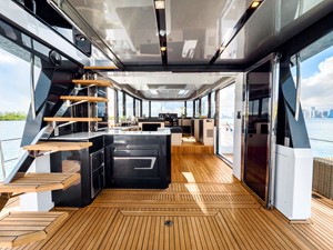 Okean 50 (50-06) 7 Aft Deck to Galley,Salon and Side Decks opened up