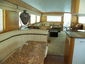 DUCHESS 13 Galley Dinette Looking Aft
