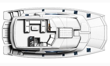 51ft 2015 Leopard 51 PC 28 Manufacturer Provided Image: Leopard 51 PC Flybridge Layout Plan