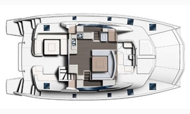 51ft 2015 Leopard 51 PC 29 Manufacturer Provided Image: Leopard 51 PC Main Deck Layout Plan