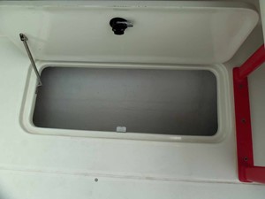 33' CIGARETTE NO NAME 5 Forward Deck Locker Port