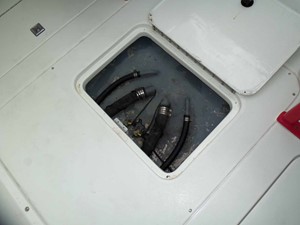 33' CIGARETTE NO NAME 6 Fuel Tank Access