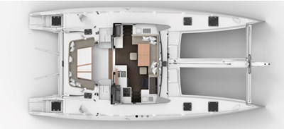 EIGHT DIRECTIONS 18 Outremer 51 Catamaran layout 3