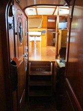 Moonglow 34 33. 43' Albin Forward Stateroom View Aft