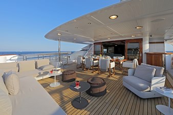 AWATEA 22 Bridge Deck Aft Dining Looking To Port 