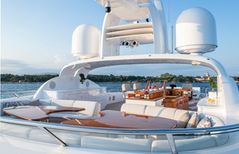 AWATEA 23 Sundeck Looking Aft 
