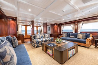 Main Salon Looking Aft To Port 