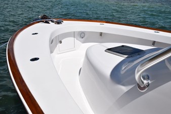 FARR GONE 25 Varnished toe rail, full walk-around