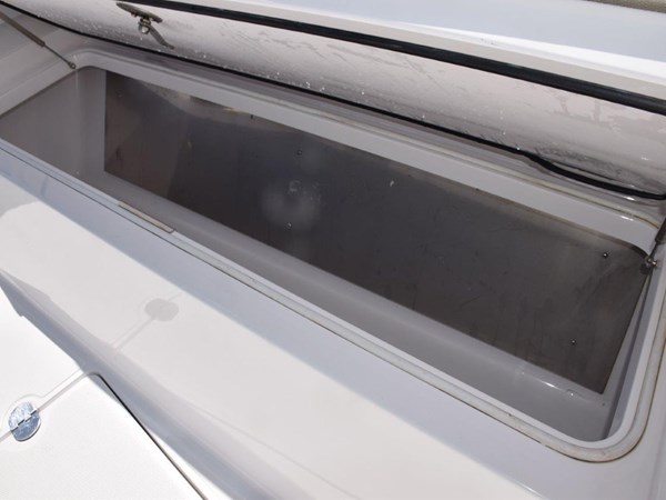   Refrigerated box beneath starboard forward seating lounge
