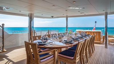CARTE BLANCHE 8 CARTE BLANCHE 161'/49.07 Christensen 2009/2023  - Bridge Deck Aft Dining