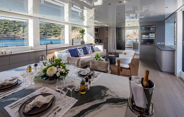 Main deck saloon stbd view 2