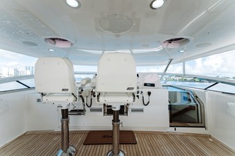 FULLY OCCUPIED 30 Flybridge Helm