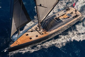 CNB 78 Hull #1 Sailing from Above