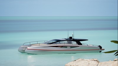 INFINITI 60 Powercat Coupe 5 Coupe From Shore Exuma
