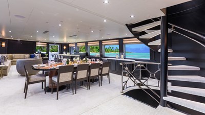 TANZANITE 145' Westship 2004/2023 - Main Salon Dining Area