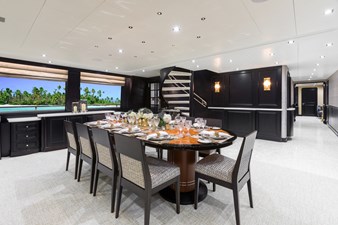 TANZANITE 145' Westship 2004/2023 - Main Salon Dining Area