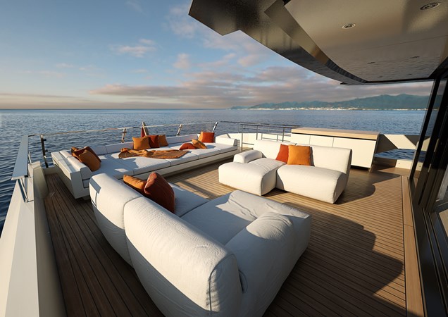 Tribale 95 flybridge view