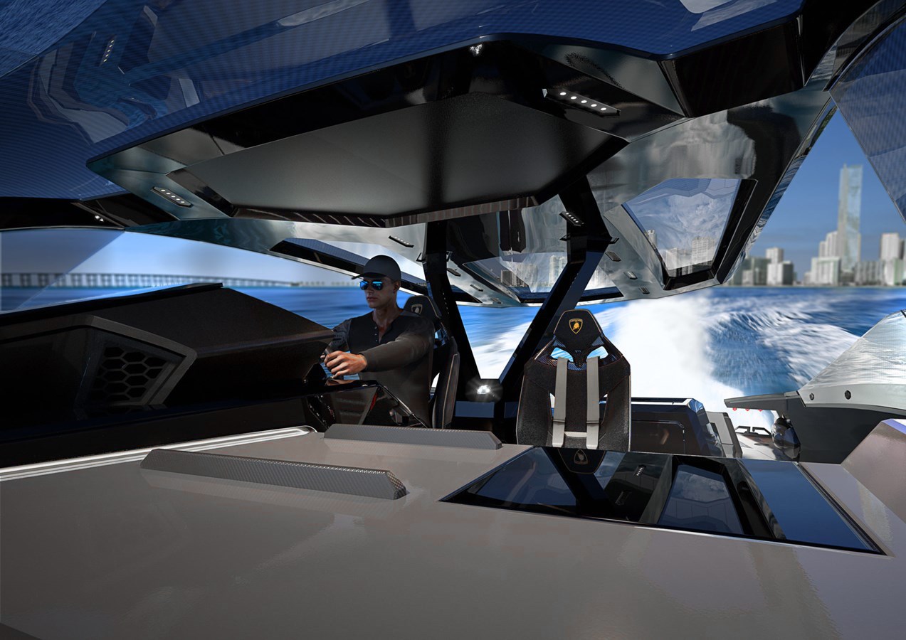 PHOTOS OF LAMBORGHINI 63 BLU URANUS YACHT FOR SALE