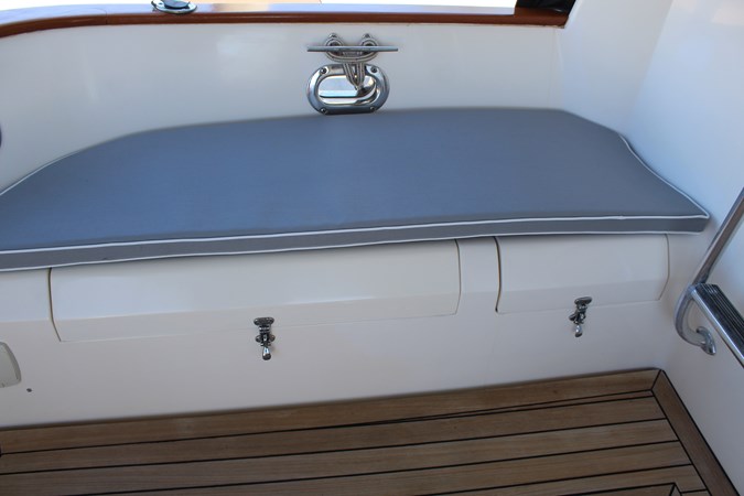 Aft deck seating to port