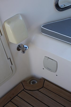 Fresh water aft deck washdown