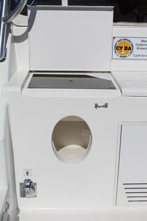 Bait tank with window