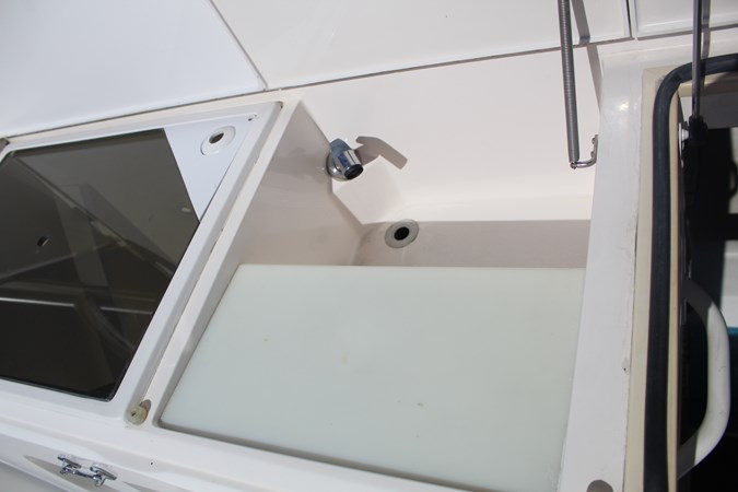 Sink and cutting board